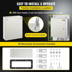 VEVOR NEMA Steel Enclosure, IP66 Waterproof & Dustproof, Outdoor/Indoor - Image 6