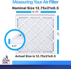 Filter King 12.75x21x0.5 Air Filter | 4-PACK | MERV 8 HVAC Pleated A/C Furnace - Image 2