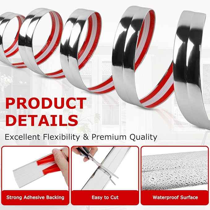 Flexible Wall Corner Protector Moulding Trim Peel and Stick Wall Corner Guards