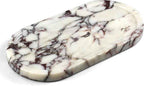 100% Real Natural Marble Tray for Bathroom, Luxury Calacatta Viola Stone Vanity