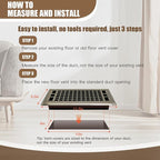 Floor Air Vent 4X10 Inch Heavy Duty Walkable Steel Floor Register Bronze Color - Image 6