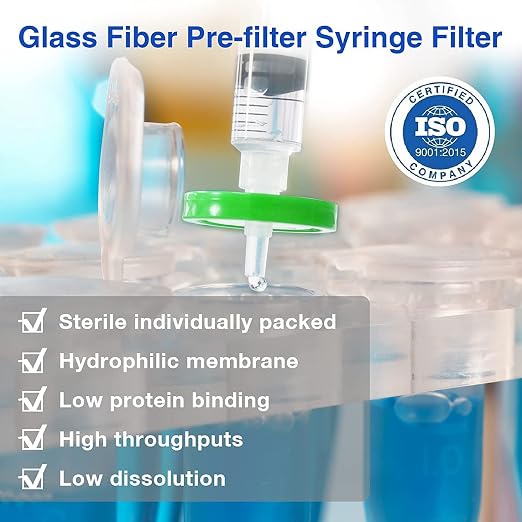 SimPure Sterile Syringe Filter PES 500 Pack, 0.22um Pore Size, 33mm Membrane - Image 4