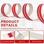 Flexible Wall Corner Protector Moulding Trim Peel and Stick Wall Corner Guards - Image 2
