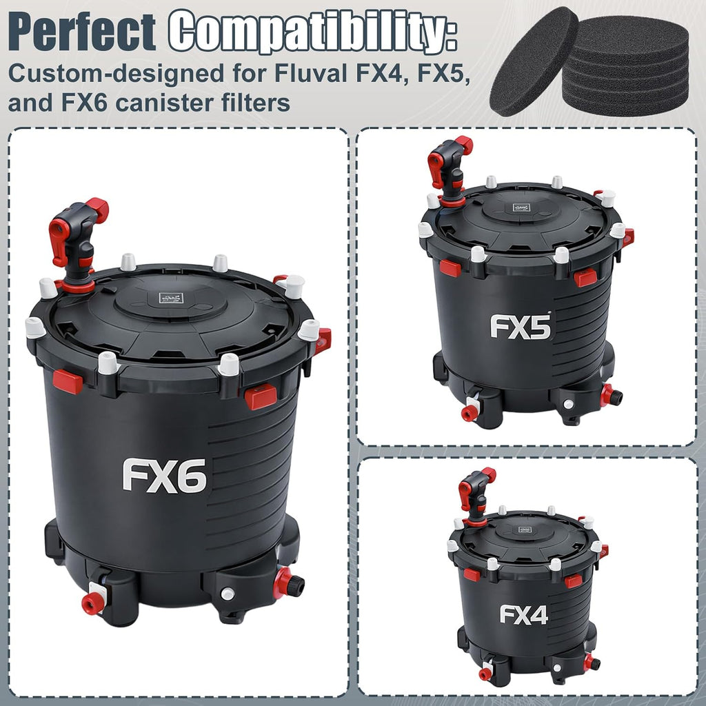 Fx4 Carbon Filter Pads Compatible with Fluval FX4 FX5 FX6 Canister