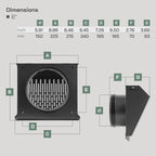 Vent Systems 6" Inch Exhaust Vent Cover - Image 2