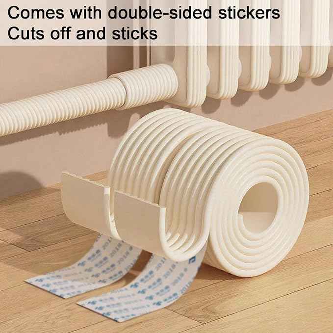 Proof Edge Corner Protector, Soft NBR Rubber Foam Adhesive Cushion, Fireplace