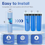 ICEPURE 5 Micron 20" x 4.5" Whole House Upgraded Activated Carbon Water Filter - Image 5