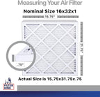Filter King 16x32x1 Air Filter | 4-PACK | Carbon MERV 8 HVAC Pleated A/C - Image 2
