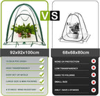 porayhut Pop Up Greenhouse Cover Flower House, Mini Gardening Plant Sunshine - Image 3