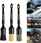 6pcs Car Detailing Brush Set-2pcs Boars Hair Car Detailing Brushes, Leather - Image 4