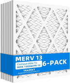 16x24x1 Air Filters, MPR 1900 & FPR 10, MERV 13 Pleated Air Filter by Chenzhit