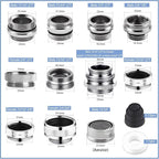 12 pcs Faucet Adapter Kit, CNYMANY Kitchen Aerator Adapter Set Male Female Sink - Image 2
