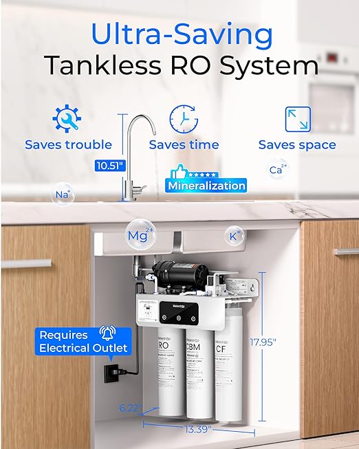 Waterdrop WD-T3-M Remineralization Reverse Osmosis Water Filter, NSF/ANSI 372 - Image 2