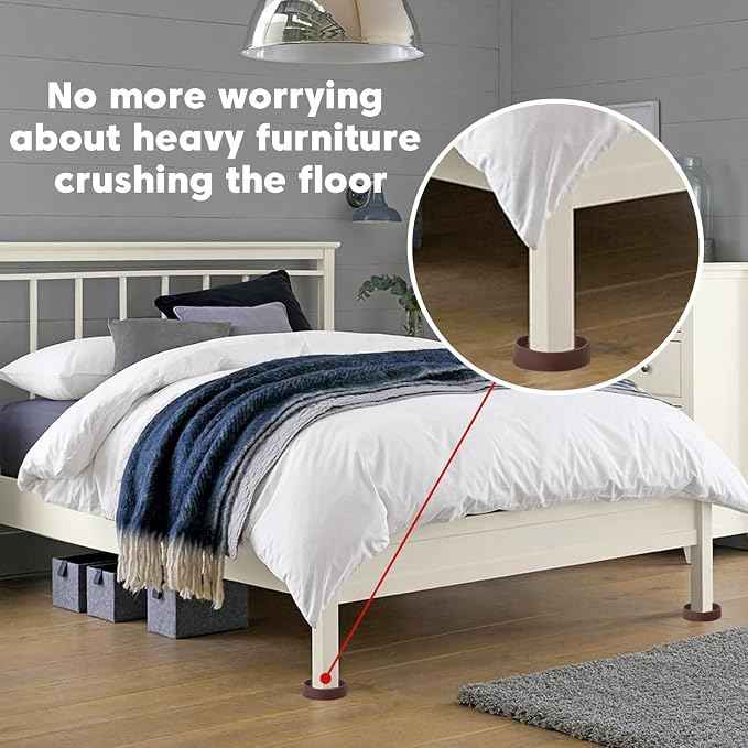 1.5" x 1.5" Rubber Furniture Pads