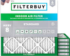 Filterbuy 19x19x1 Air Filter MERV 8 Essential Dust & Allergy Defense, by Filterbuy