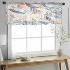 Abstract Stripes Sheer Valance Curtains - Image 3