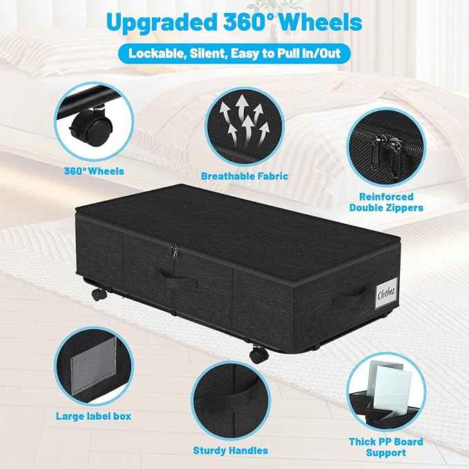Large Sturdy Under Bed Storage