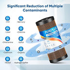 PUREPLUS 5 Micron 10" x 4.5" Whole House Coconut Shell Activated Carbon and KDF - Image 4