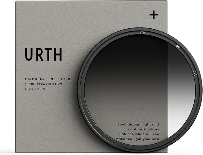 Urth 49mm Soft Graduated ND8 Lens Filter — 3-Stop, Ultra-Slim 20-Layer by Urth