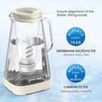 GLACIER FRESH 10 Cup Purela Glass Water Pitcher - Image 5