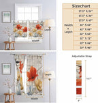 Retro Floral Living Room Curtains 96 Inch Length, Window Curtains Tab Top - Image 8