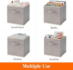 Lifewit 13 Inch Cube Storage Bins, 12 Packs Storage Cubes Foldable Decorative