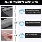 Stainless Steel Woven Wire Mesh Metal Woven Mesh, 20 Mesh Stainless Steel Air - Image 4