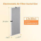 2-Pack 12x30x1 MERV 8 Reusable & Washable Electrostatic Air Filters - Image 2