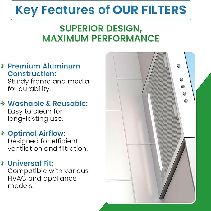 Filter Everything Washable Aluminum Air Filter – 20 x 25 x 1 – Permanent - Image 4
