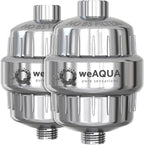 weAQUA Heavy Duty Shower Filter Family 2 PACK – 99% Removal by weAQUA