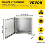 VEVOR NEMA Steel Enclosure, IP66 Waterproof & Dustproof, Outdoor/Indoor - Image 7