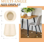 5/8" Round Rubber Chair Leg Tips Caps, Chair Leg Floor Protectors, Non-Slip