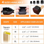 Ezprotekt 24 Pcs Square Chair Leg Floor Protectors - Image 2