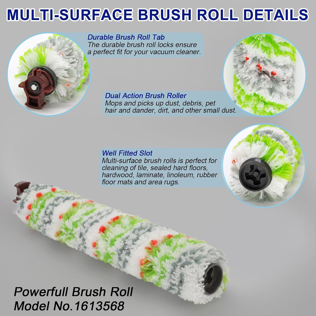 Brush Roller Filter Replacement Parts for Bissell CrossWave Pet Pro