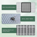 2-Pack Paintable Gable Vents - 18" x 18" Aluminum with Screen