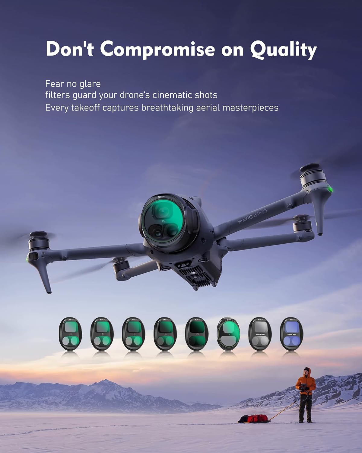 Black Mist 1/4 Filter for DJI Mavic 4 Pro Drone