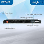 1U PDU Network Servers Surge Protector Power Distribution Unit 12-Outlet - Image 2