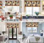 Farmhouse Cow Curtain Valances for Windows, Kitchen Valance Window Treatment - Image 9
