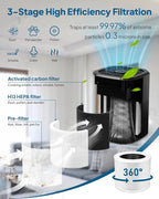 Air Purifier for Home Bedroom, Cobectal Room Air Cleaner - Image 2