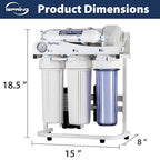 iSpring RCS5T Commercial Tankless Reverse Osmosis RO Water Filter System - Image 8