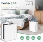 2 Pack 3-in-1 HEPA Replacement Filter Compatible - Image 2