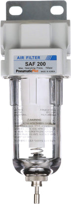 PneumaticPlus SAF200-N02B Miniature Compressed Air Particulate Filter 1/4" NPT - Image 2