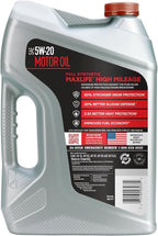 Valvoline MaxLife High Mileage Full Synthetic 5W-20 Motor Oil 5 Quart - Image 2