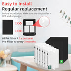 HPA300 HEPA Filter Replacement for Honeywell Air Purifier 6 HEPA R Filters and - Image 6