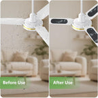 15 Pack Ceiling Fan Filters, Unscented Activated Coconut Shell Carbon Ceiling - Image 4