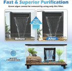 Turtle Tank Filter Aquarium Filter Power Adjustable 20-75 Gal. 290GPH Large - Image 3