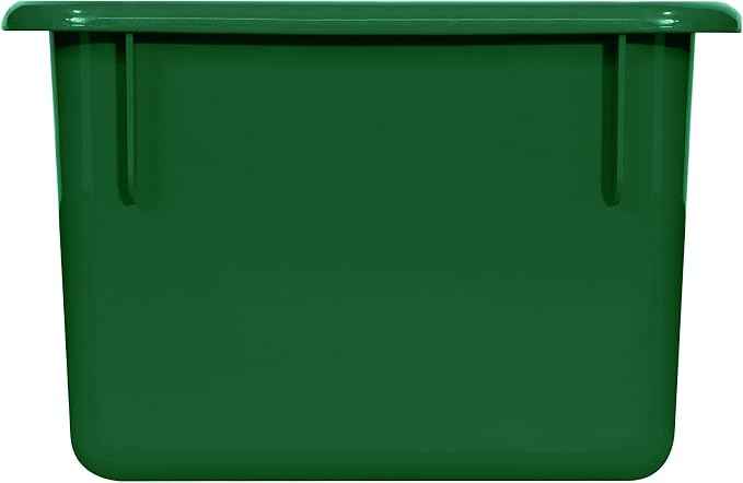 Wood Designs Cubby Storage Bin, Heavy Duty Plastic Containers