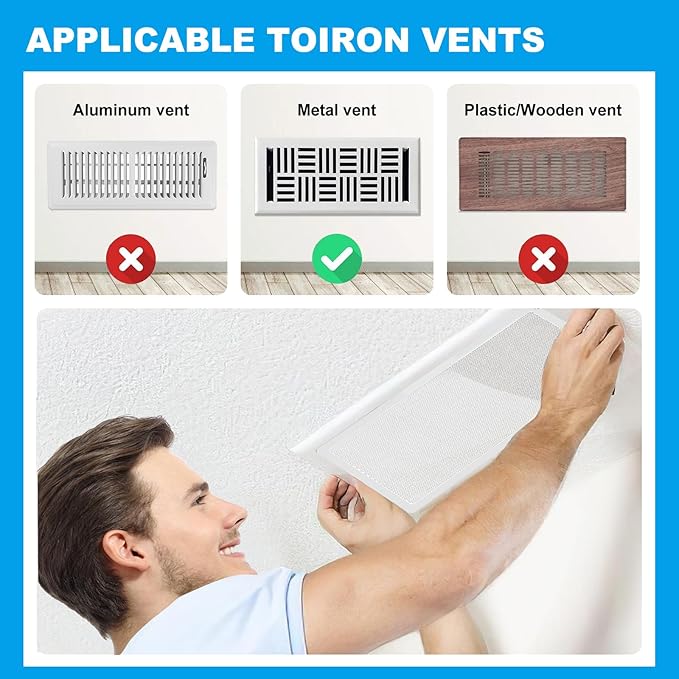 4 PCS White Magnetic Vent Covers-4x14 Magnetic Air Vent Covers - Image 5