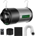 MELONFARM Dual-Fan Air Filter 4 Inch Dual-fan power boosts air circulation by MELONFARM