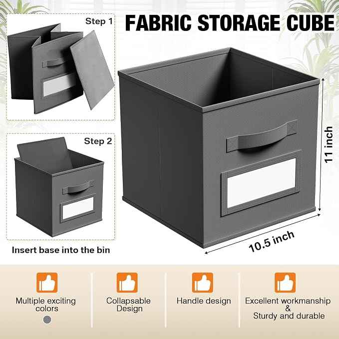 10 Pcs Fabric Storage Cubes